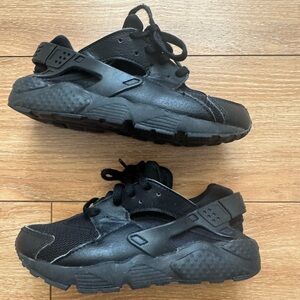 Nike Kid's Huarache Run Shoes - All Black Sz 12c